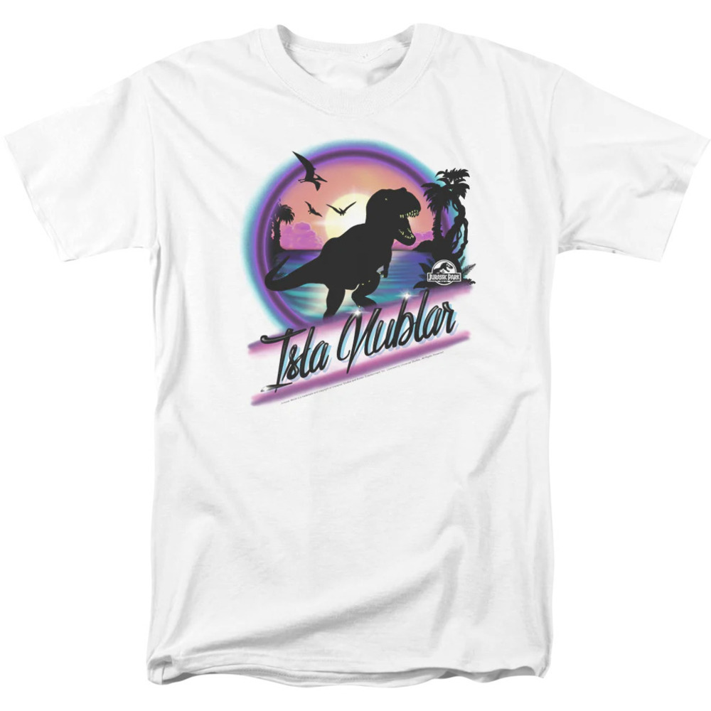 Airbrush Isla Nublar Jurassic Park Tshirt